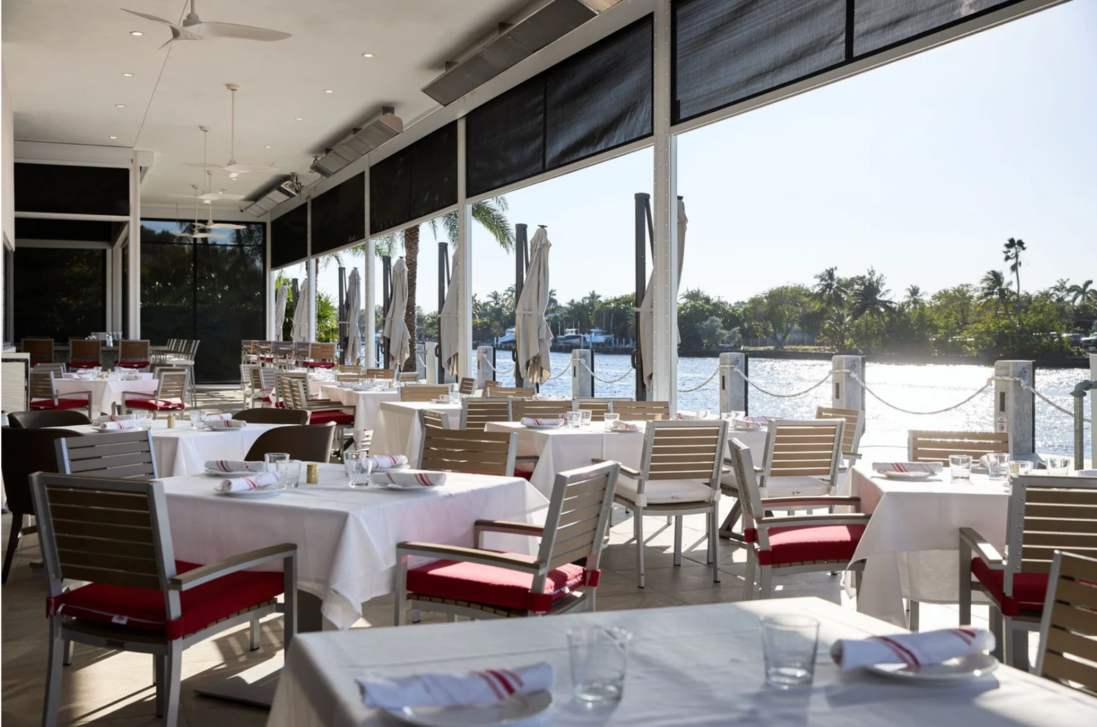 Miraggio Italian Restaurant Pompano Beach - outside dining area