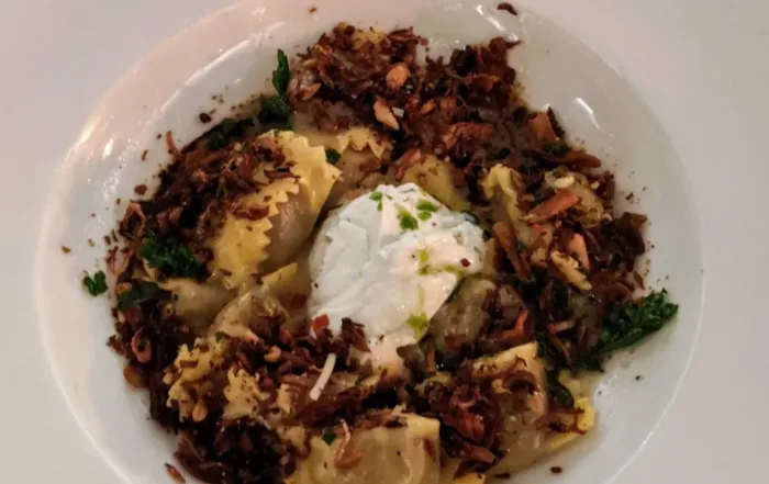 Short Rib Ravioli and Ricotta Cheese