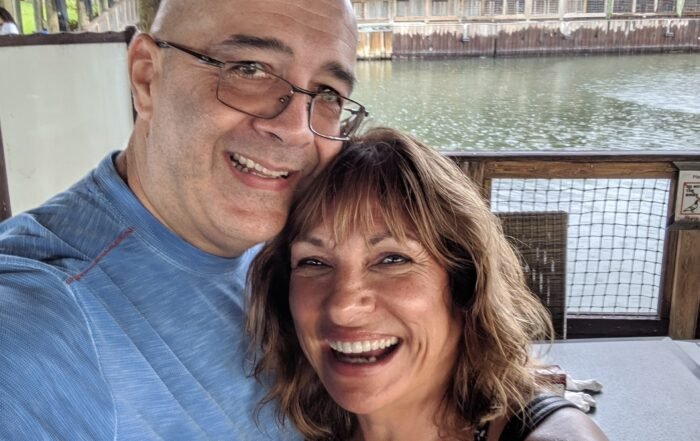 Dan and Doris by the Tarpon Pool