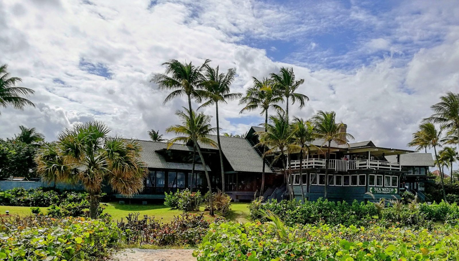 View of Seawatch Restaurant from the rear (beach)