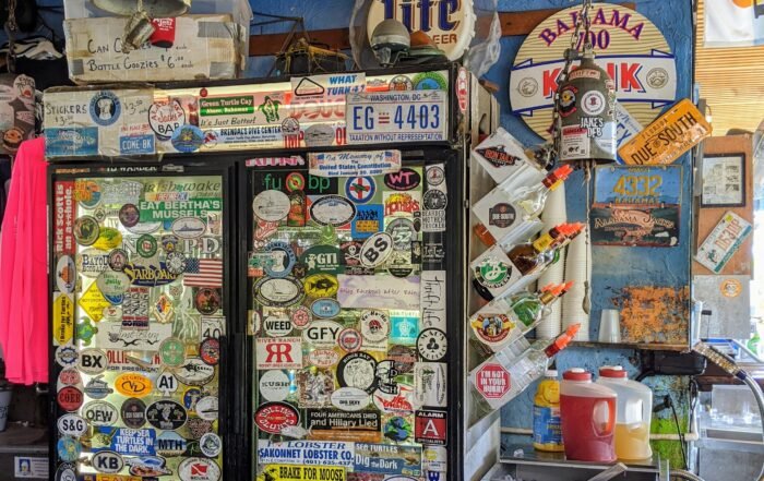 Cool Cooler with lots of stickers
