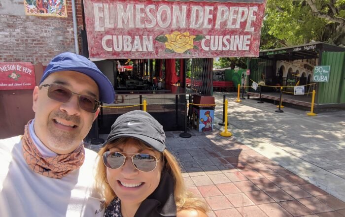 Dan & Doris to front of El Meson De Pepe