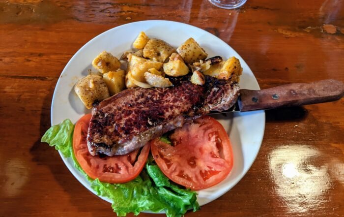 Steak and potatoes