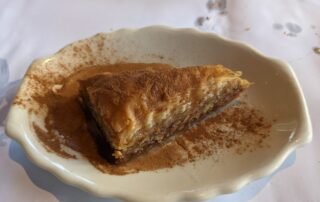 a slice of baklava