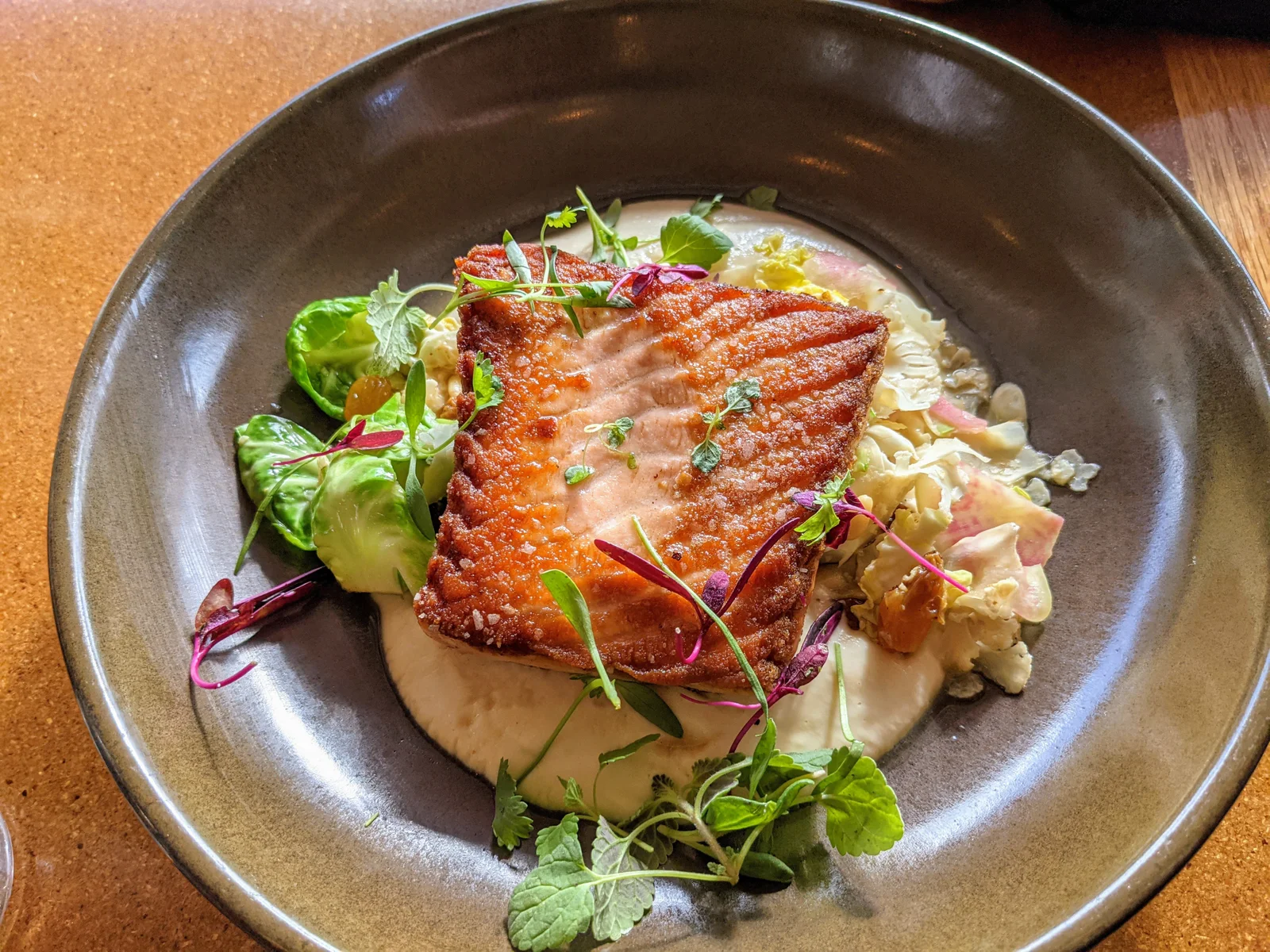 Faroe Island Salmon over potato puree