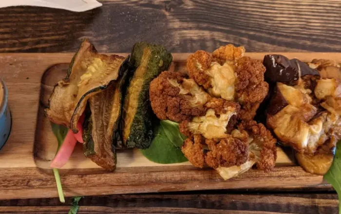 Roasted Vegetable served on a Board