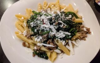 Pasta with brocoli rabe and sausage