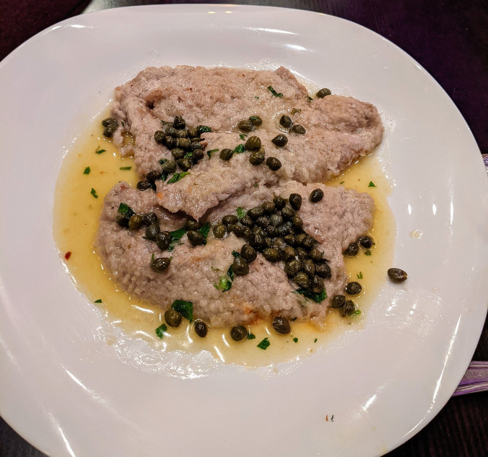 Chicken picatta with Capers