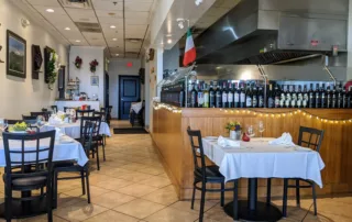 The Dining area at Rocca Trottoria