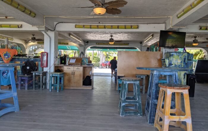 Upstairs seating