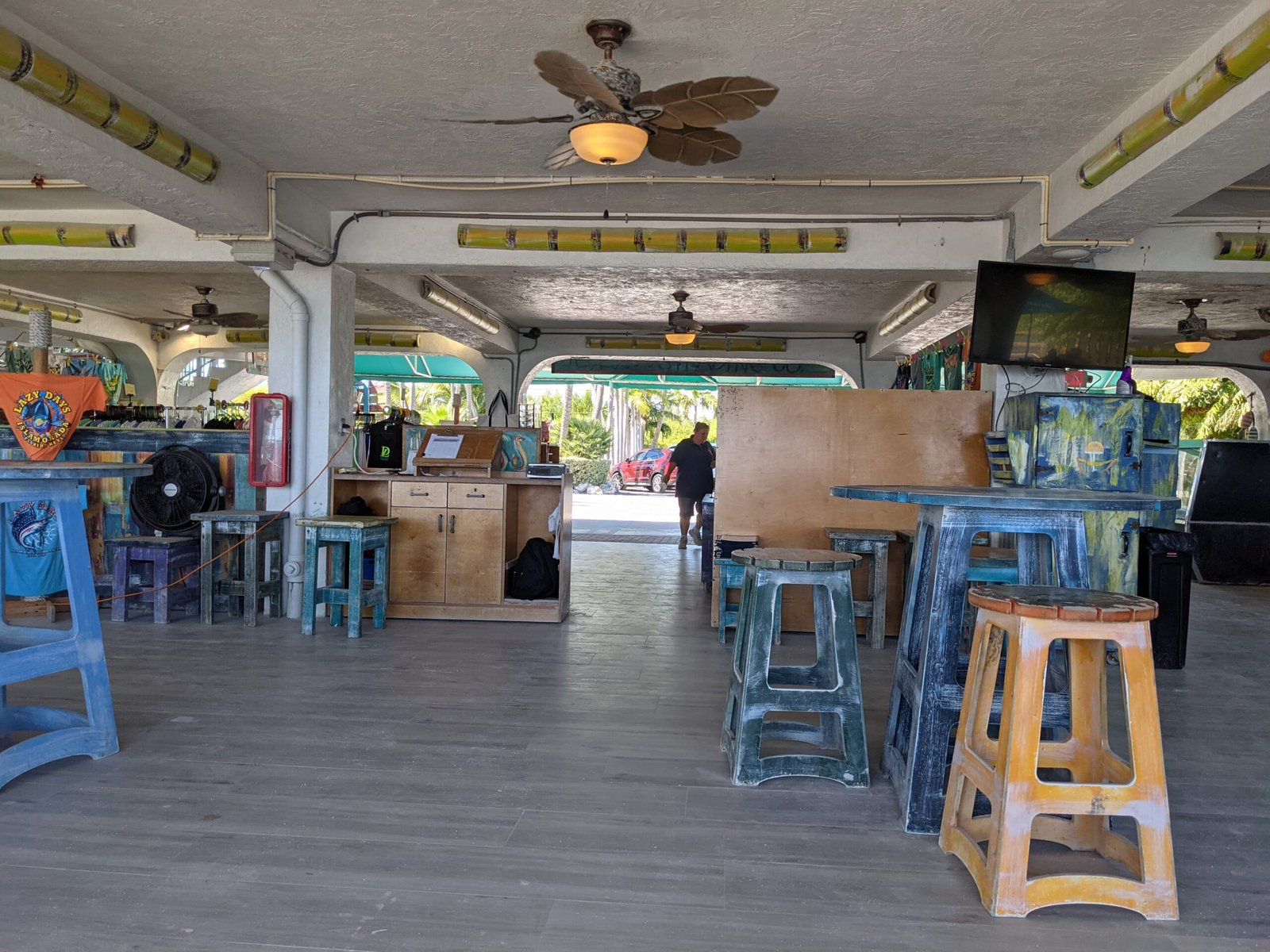 Upstairs seating