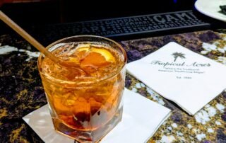 Rum and coke with bev nap