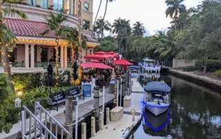 Canal behind Casa Sensei and a gandola boat