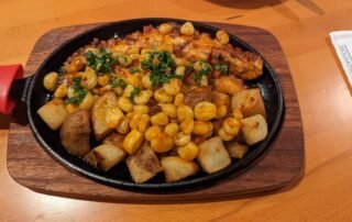 Grilled Octopus with Corn amd Potatos