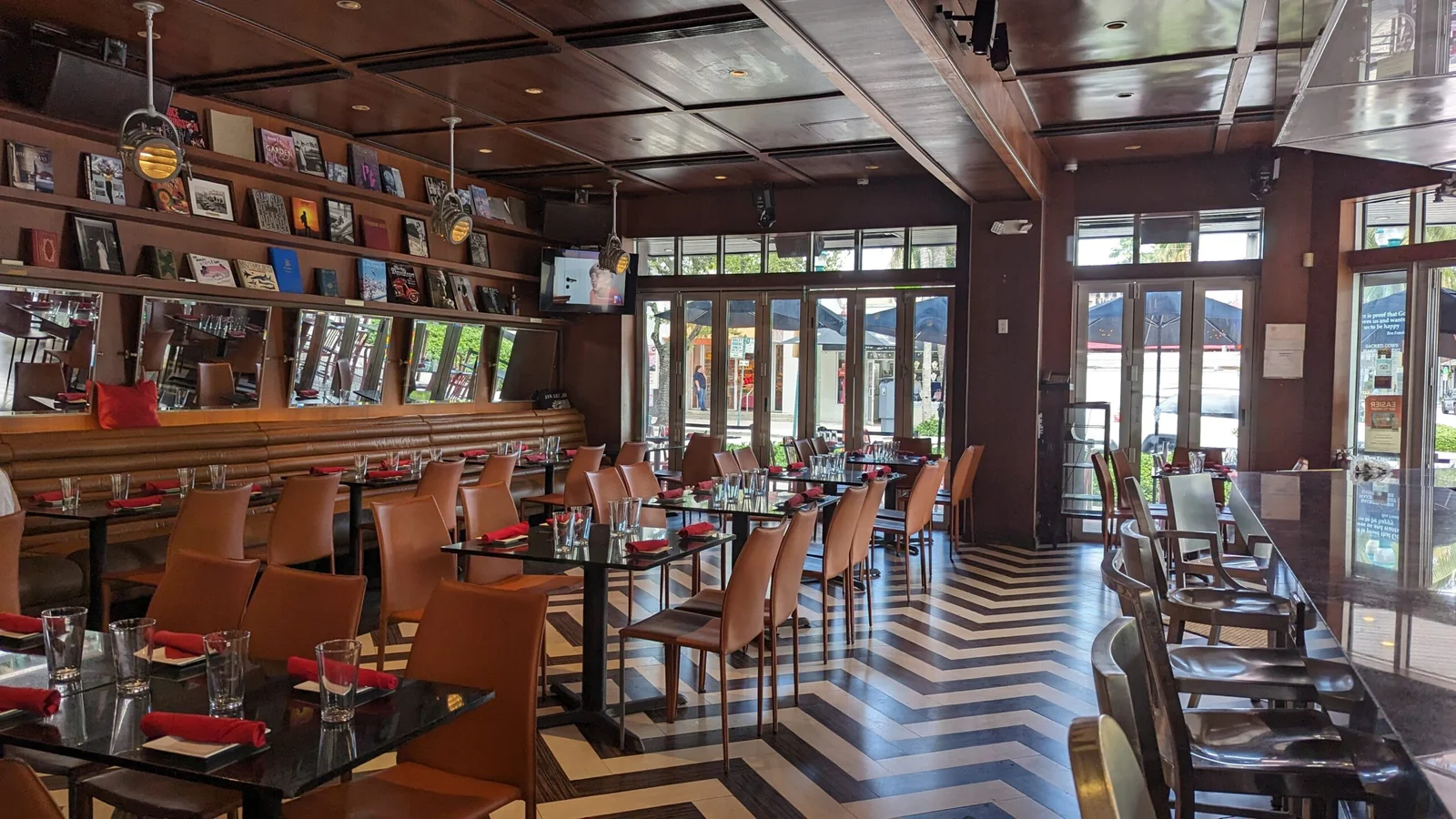 The lounge area of The Office Lounge in Delray Beach