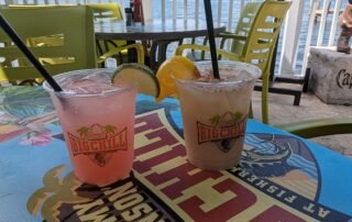 2 Cold Drinks overlooking the bay
