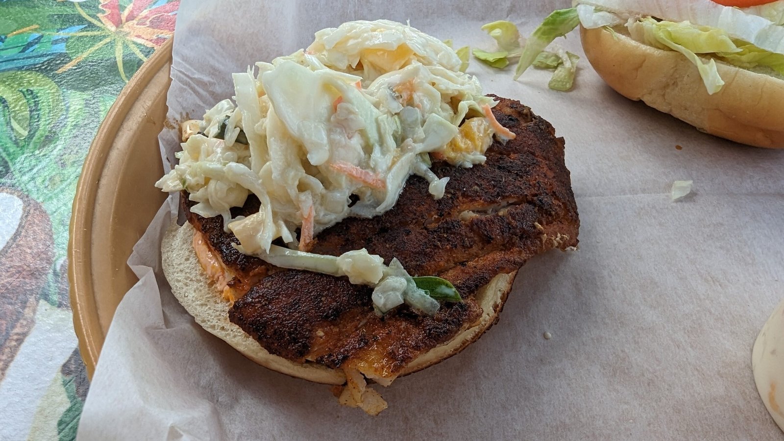 Blacken Mahi Sandwich