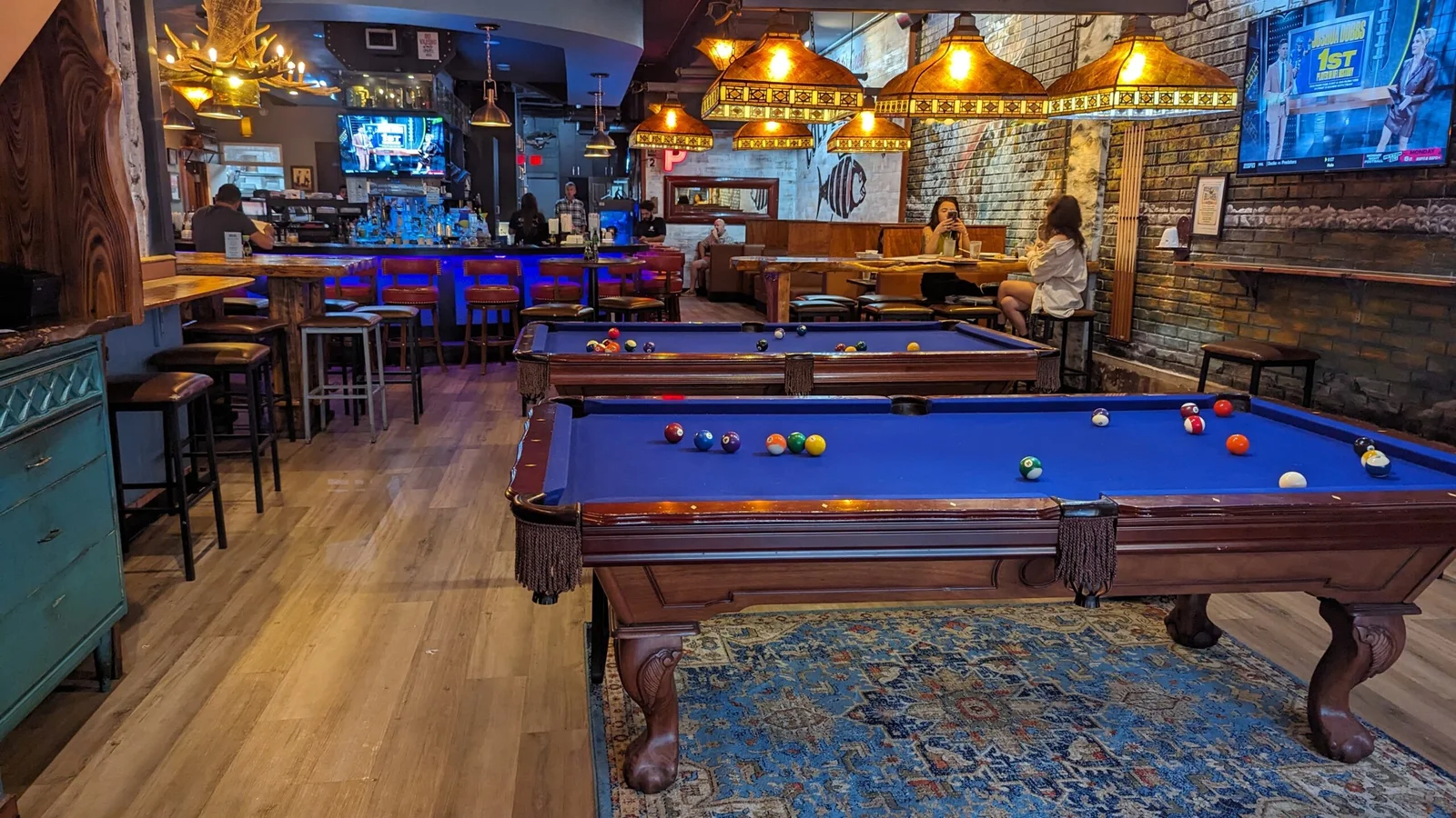 Billiard Table in the lounge area