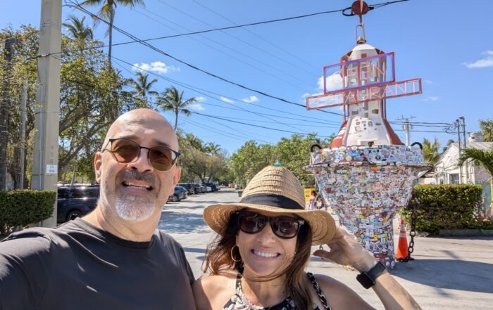 Dan and doris in front of robbies bouy