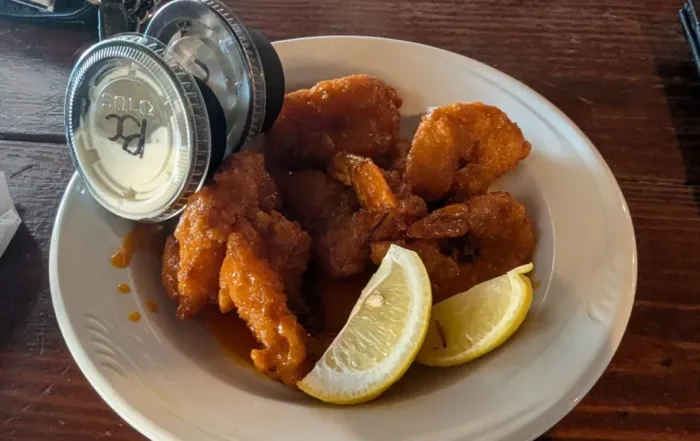 Fried Shrimp in a spicy bang bang sauce