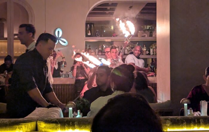 Fire dancer entertainment