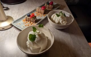 Dessert Ice Cream and Hazelnut bar