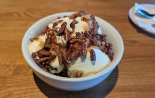 Triple Chocolate Turtle Brownie Sundae
