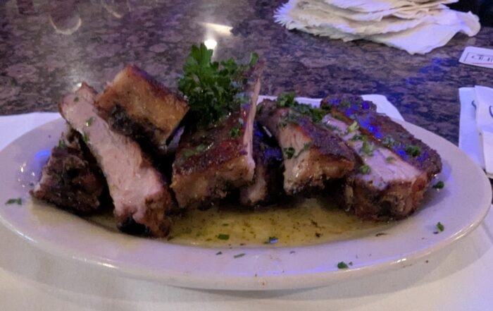 Grilled baby back ribs