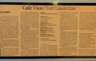 Sun Sentinal Review 2001