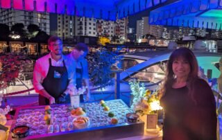 Doris standing at Oyster station