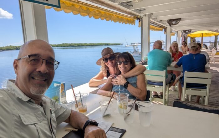 Doris and I with our favorite server
