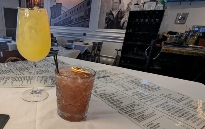 2 Drinks in the lounge area of Tin Fish Boca Raton