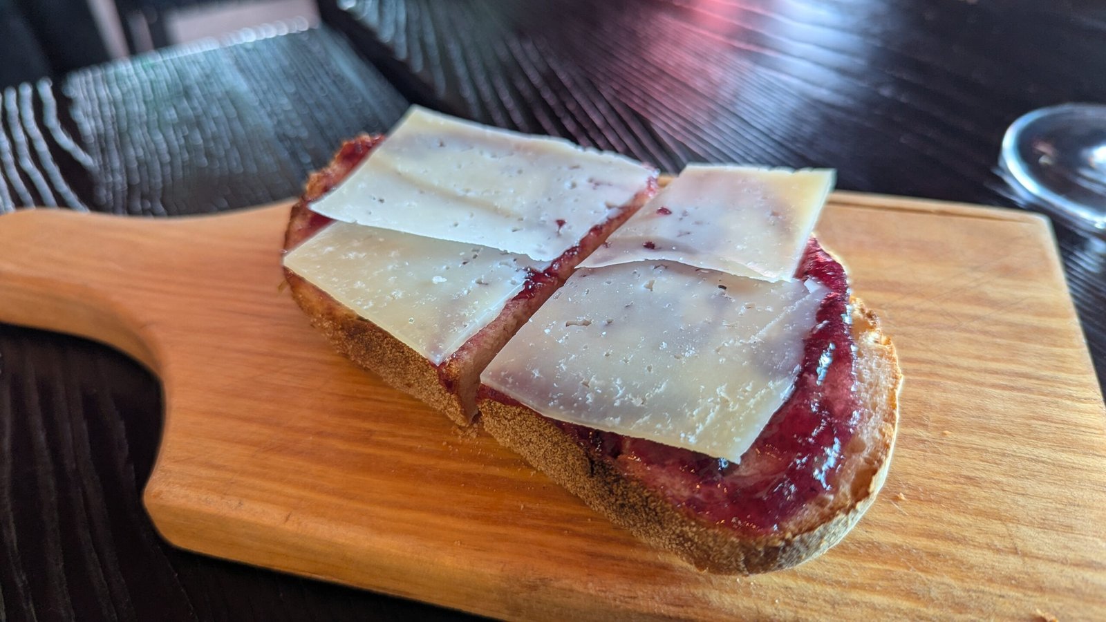 Jam & Manchego Bruschetta