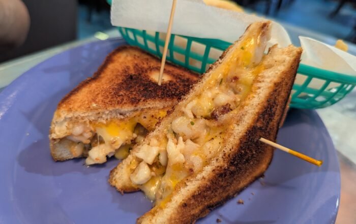 Shrimp and Lobster Grilled Cheese