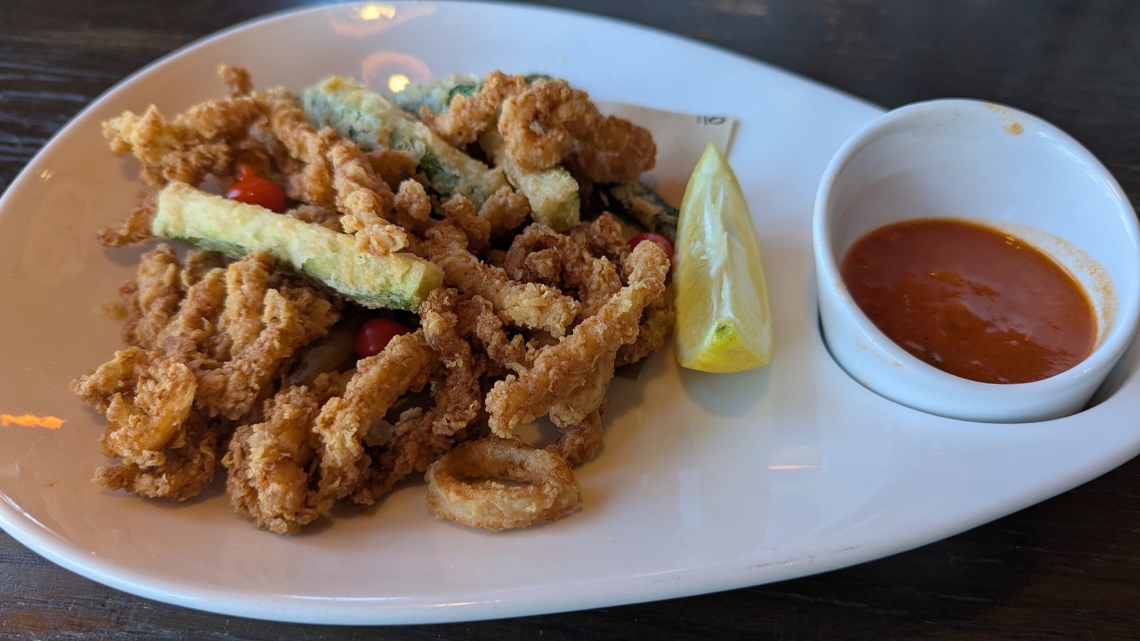 Fried Calamari and zuccini