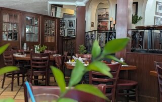 Downstairs dining area