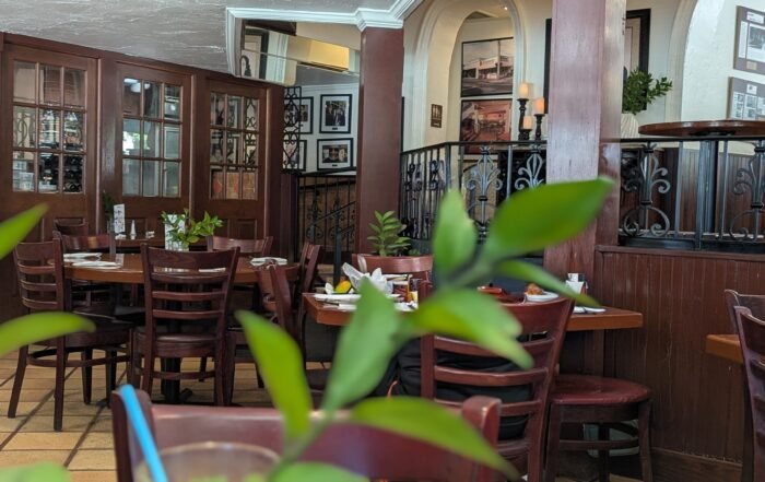 Downstairs dining area