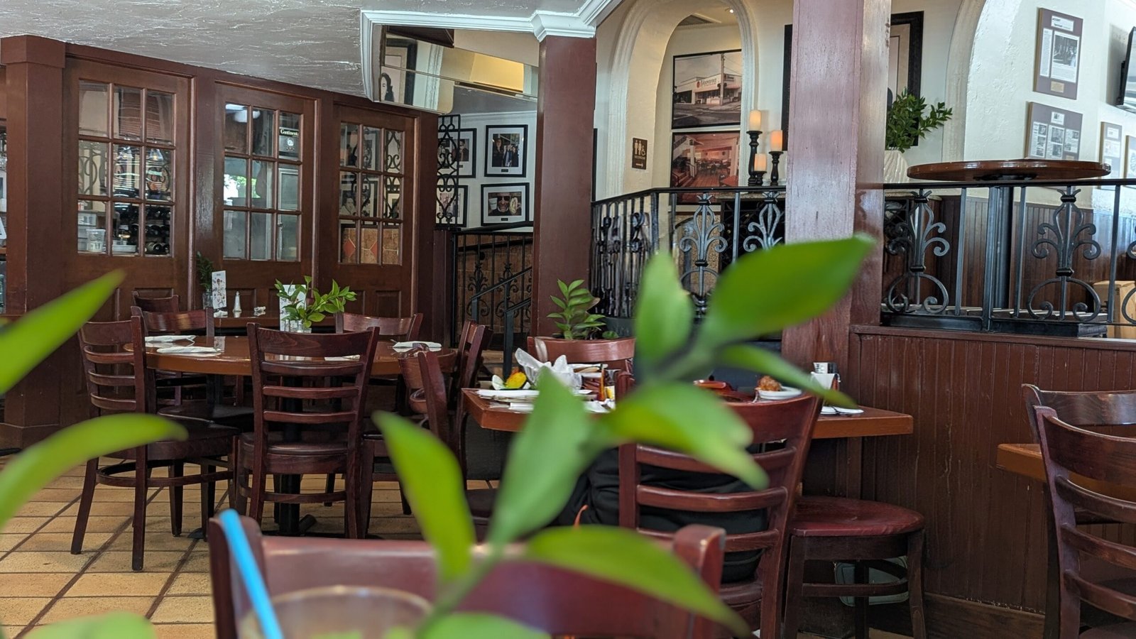 Downstairs dining area