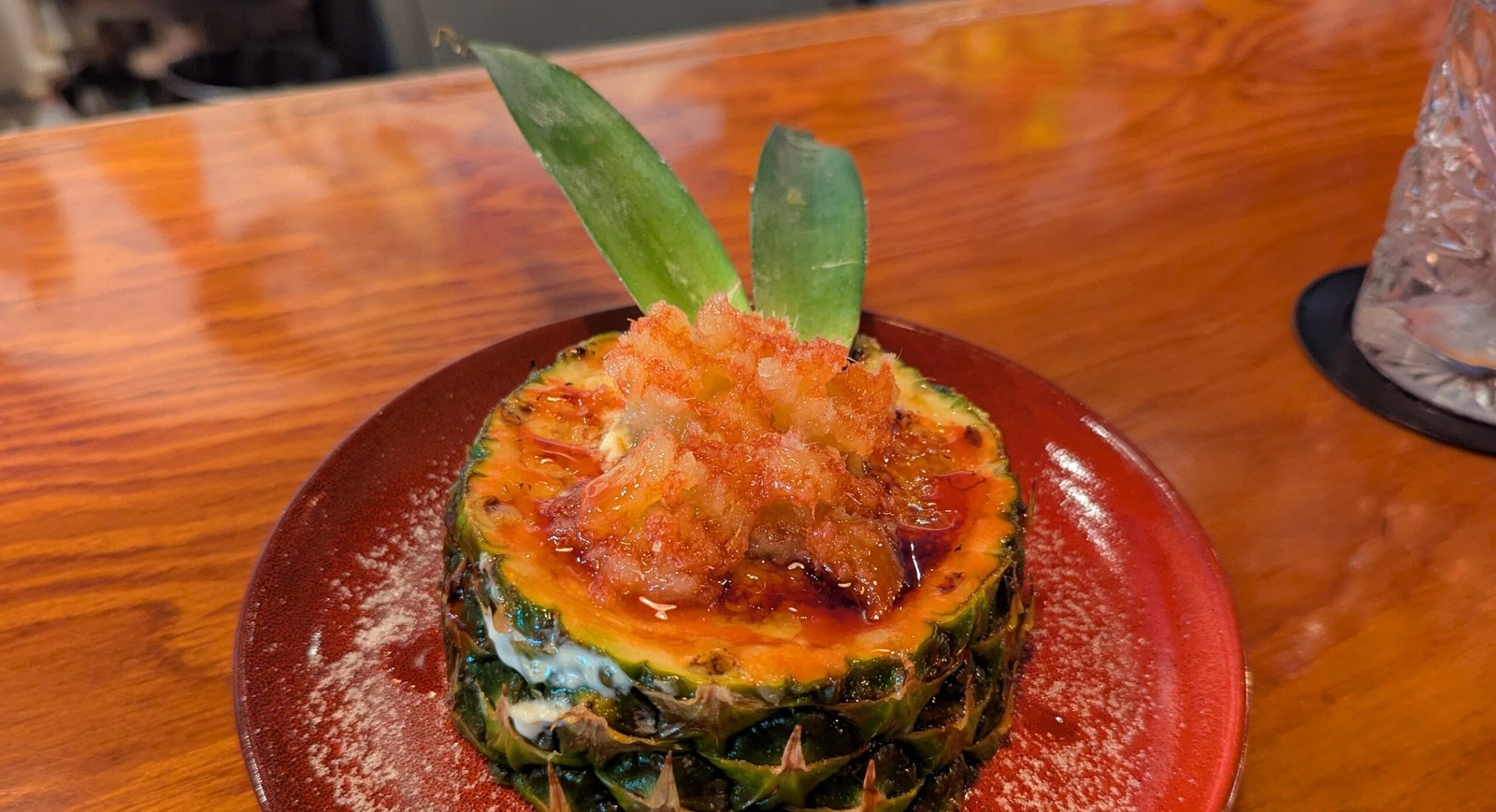 Pineapple Ginger Crème Brûlée