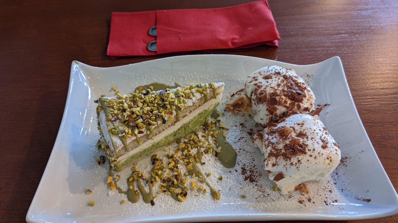 Pistachio Ricotta Cheese cake