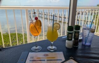 Drinks with a view of the bay