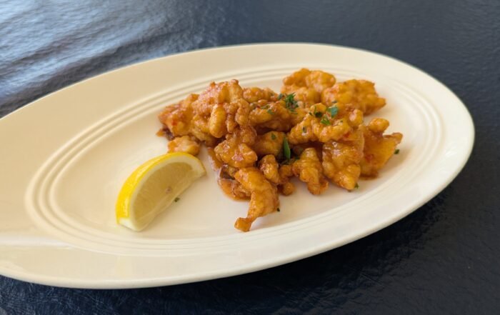 Cracked Conch in Chili sauce