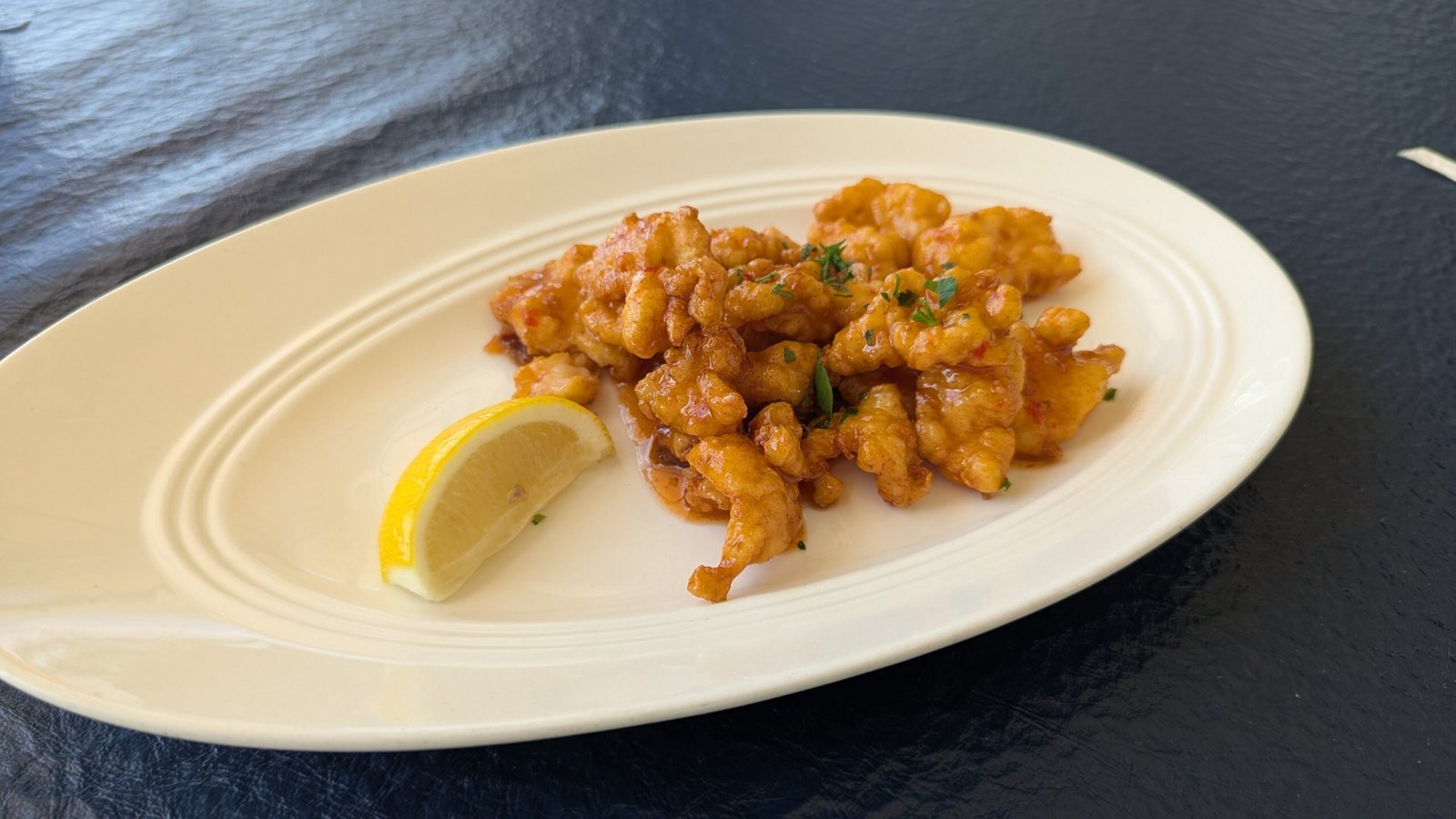Cracked Conch in Chili sauce