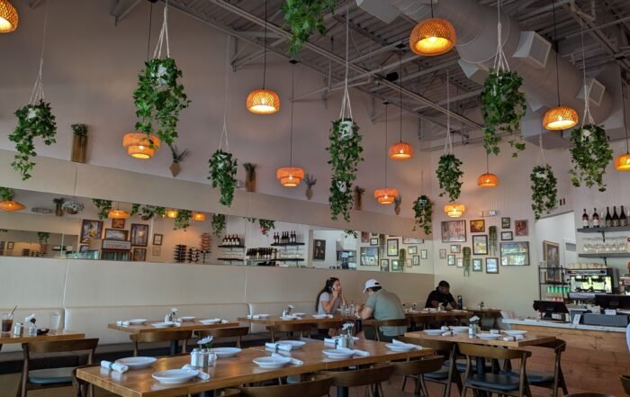 The dining room