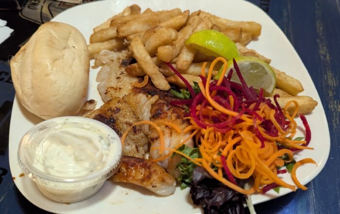 Blackens Grouper with Fries