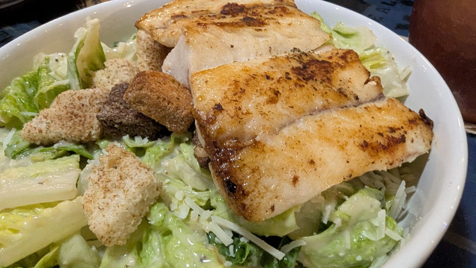 Ceasar Salad with Blacken Cobia